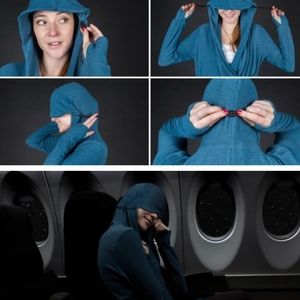 Betabrand Red Eye Travel Wrap